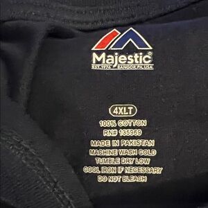 Majestic Hall of Fame t-shirt Dark Blue Cotton sz 4XLT